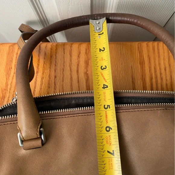 COACH Legacy Pinnacle Harper Turn Lock Satchel Tawny Brown Leather A1371-23563 - Picture 15 of 16